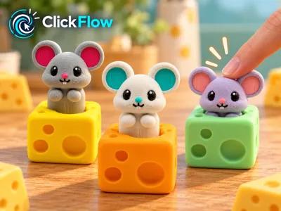 Sweet Mouse Cheese Clicker | Cute Fidget Clicker