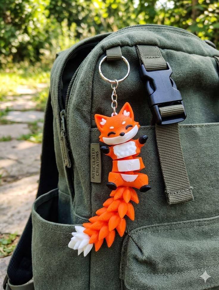 Articulated Fox Keychain