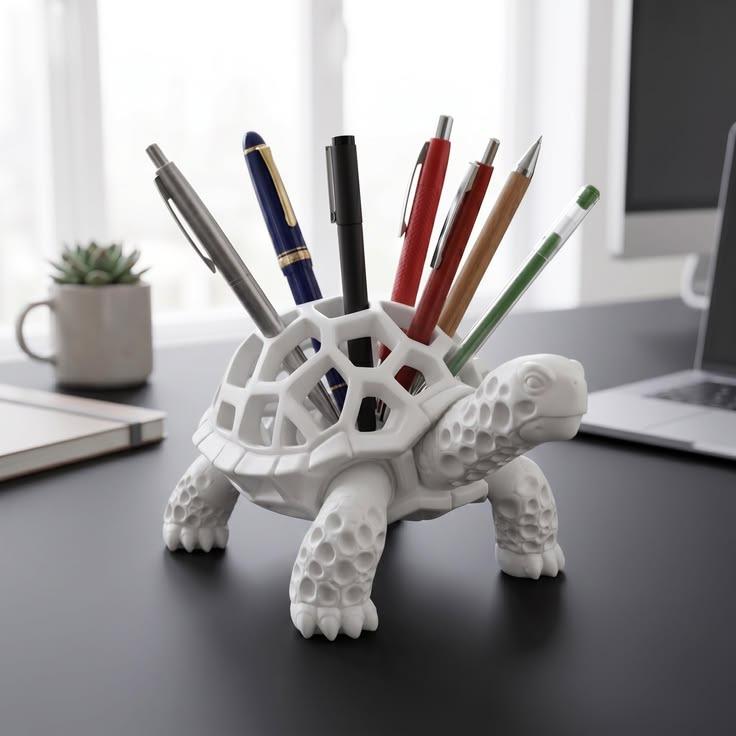 Voronoi Turtle Pen Holder
